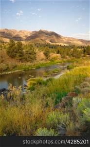 Amazing beauty of Oregon State countryside near John Day Fossil Beds