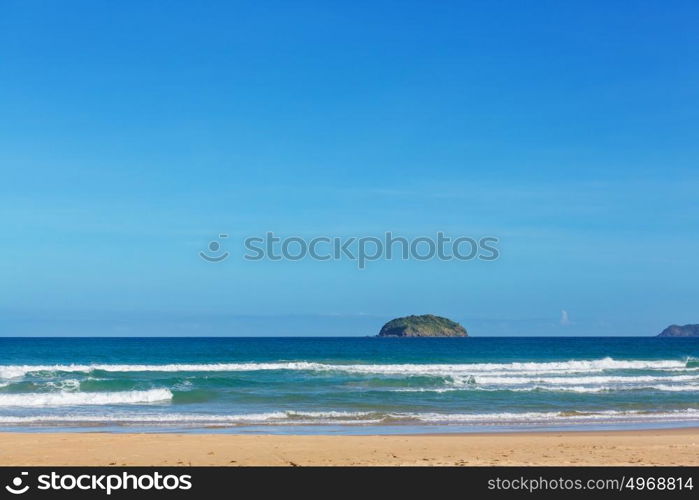 Amazing scenic view of sea bay and mountain islands, Palawan, Philippines