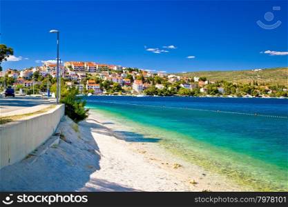 Amazing turquoise beach of Rogoznica town, Dalmatia, Croaita&#xA;