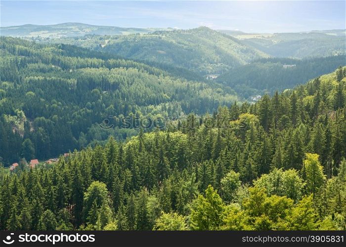 Amazing view of mountains in Czech republic