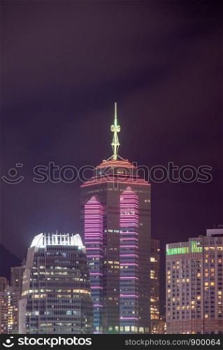 Amazing view on Hong Kong city
