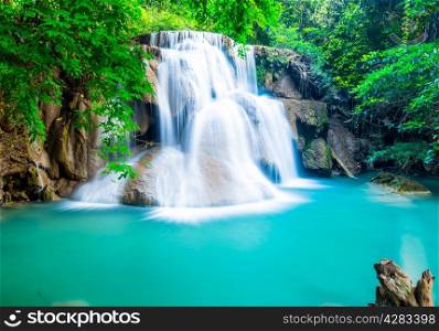 Amazing waterfall at Huay Mae Khamin
