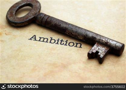 Ambition concept