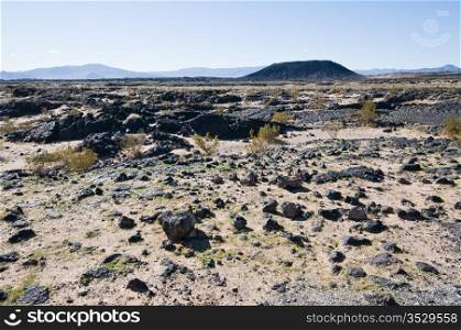 Amboy Crater, an extinct volcano near Amboy, California