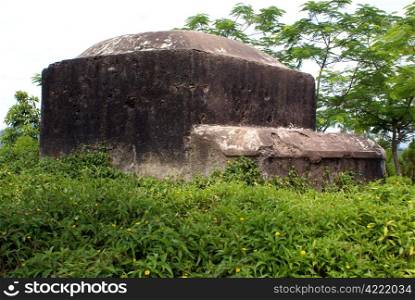 American bunker near Hue from vientam war