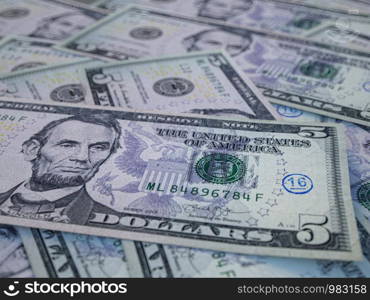 American currency background. Dollars of United States of America. US Dollars background. Money of United States of America. US Dollars background. Closeup photo