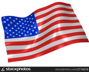 American flag.3d