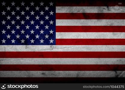 American Flag for Independence Day. illustration.
