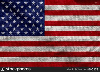 American Flag for Independence Day. illustration.