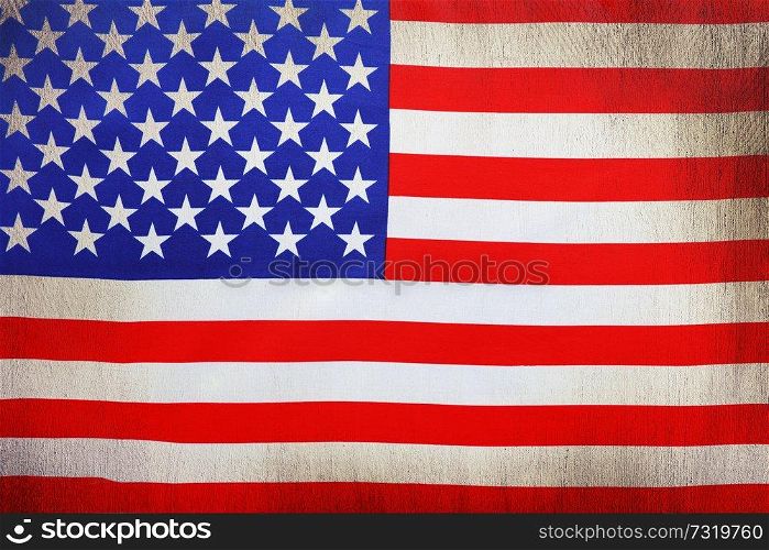 American flag, grunge style background, national symbol, 4th of July, Independence day of America 