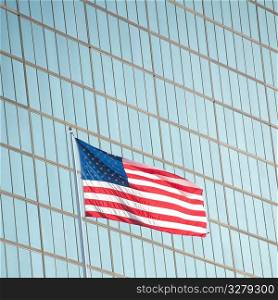 American Flag in Boston, Massachusetts, USA