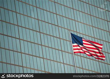 American flag in Boston, Massachusetts, USA
