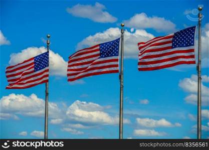 American flag  star flag . Shooting Location  Washington DC