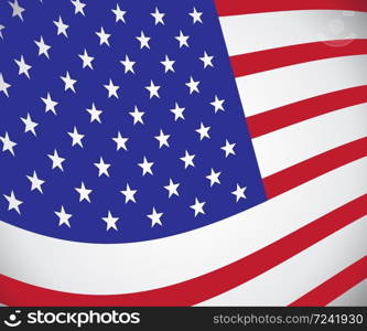 American flag vector illustration