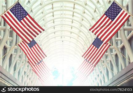 American flags decorations, good for national concept