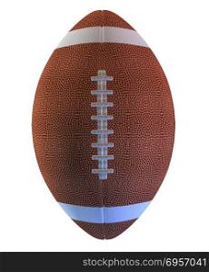 American Football. Digitally rendered illustration of an american football ball.