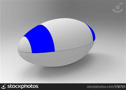 american football rugby ball 3D rendering Isolated on a white background. american football rugby ball 3D rendering