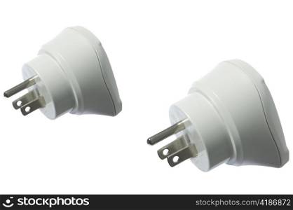 American plug adapter on a white background