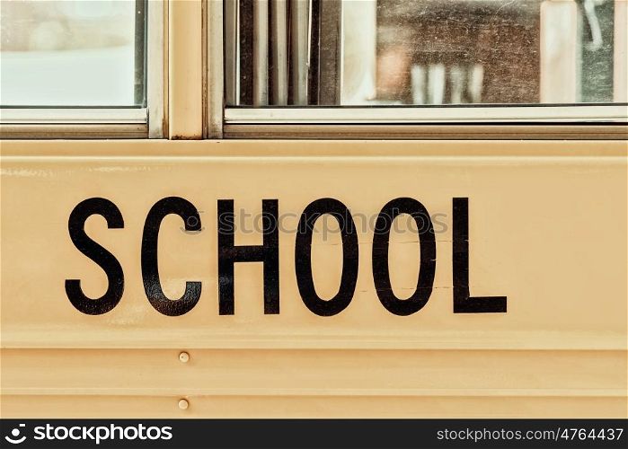 American School Bus Sign