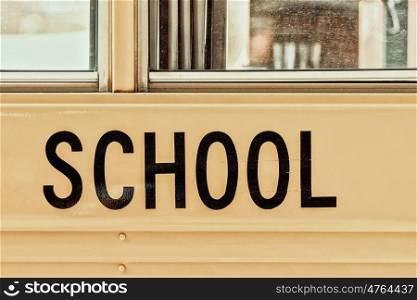 American School Bus Sign