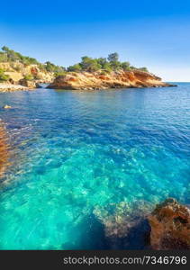 Ametlla L’ametlla de mar beach illot in Costa dorada of Tarragona in Catalonia