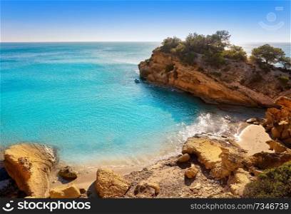 Ametlla L&rsquo;ametlla de mar beach illot in Costa dorada of Tarragona in Catalonia