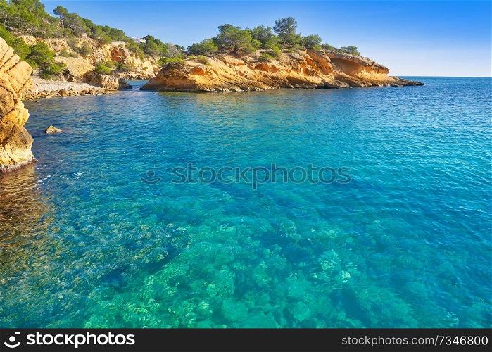 Ametlla L&rsquo;ametlla de mar beach illot in Costa dorada of Tarragona in Catalonia