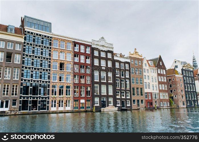 Amsterdam, Netherlands September 5, 2017   Streets, canals and architecture of Amsterdam. Netherlands