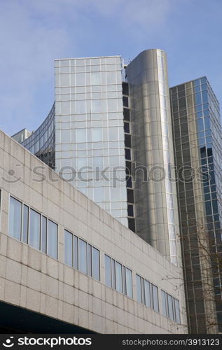 Amsterdam, The Netherlands, Office Area Sloterdijk, 20 February 2011, Office building with windows and sky