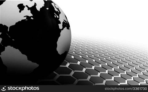 an abstract 3d background - Business or communication concept
