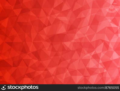 An abstract background made up of overlapping triangles giving a dimensional look. Gradient from light red to dark