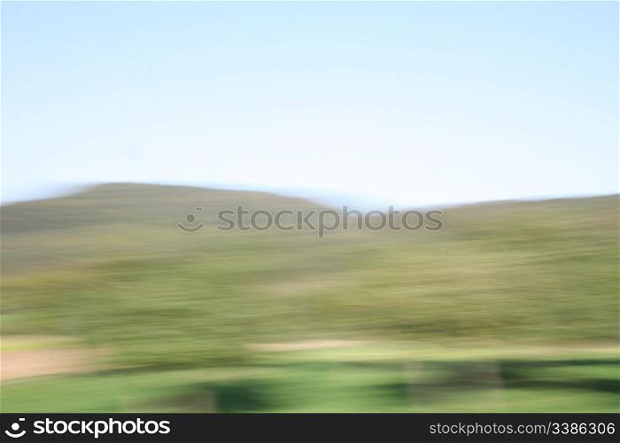 An Abstract Blurred Picture Mimicking Fast Movement