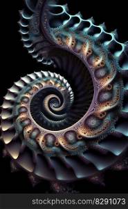 An abstract computer generated 3d fractal illustration. An abstract computer generated 3d fractal illustration AI Generated