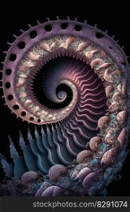 An abstract computer generated 3d fractal illustration. An abstract computer generated 3d fractal illustration AI Generated