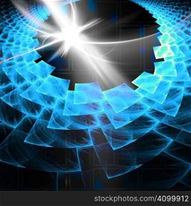 An abstract fractal vortex background with plenty of copyspace - add style to any design.