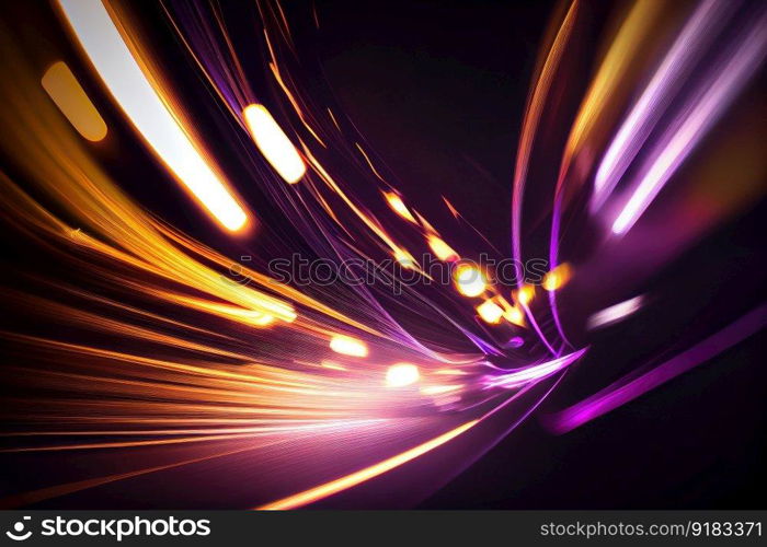 an abstract image of lights and shadows, with slow motion streaks and blurs, created with generative ai. an abstract image of lights and shadows, with slow motion streaks and blurs