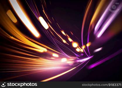 an abstract image of lights and shadows, with slow motion streaks and blurs, created with generative ai. an abstract image of lights and shadows, with slow motion streaks and blurs