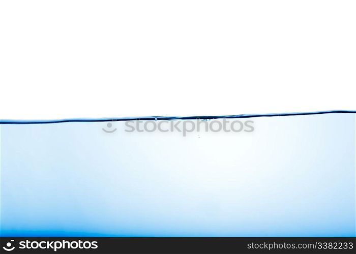 An abstract water surface with a few bubbles