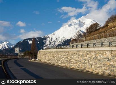 An alpine road, Switzerland