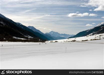 An alpine scene, Switzerland