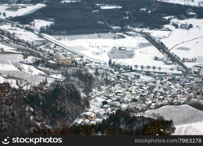 An alpine town near Malles, in the South Tyrol region of Northern Italy