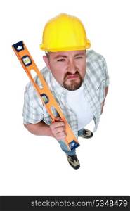 An angry handyman