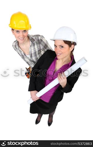 An architect and her foreman.