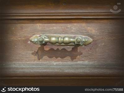 an architectural detail of a ruinous door