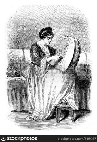 An Armenian, vintage engraved illustration. Magasin Pittoresque 1861.