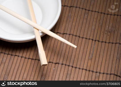 An Asian Place Setting ready for food.