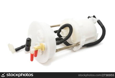 an auto spare part against white background