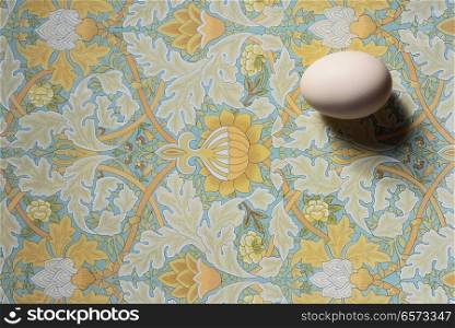 An Egg On A Paper Colorful Pattern