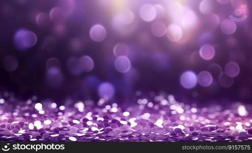 An elegant purple bokeh background for glamourous events and awards by generative AI