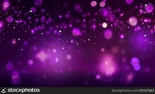 An elegant purple bokeh background for glamourous events and awards by generative AI